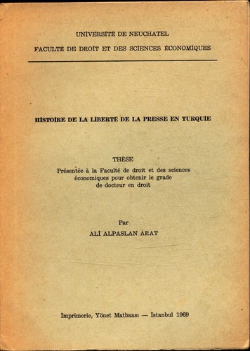 Histoire liberté de la - de,