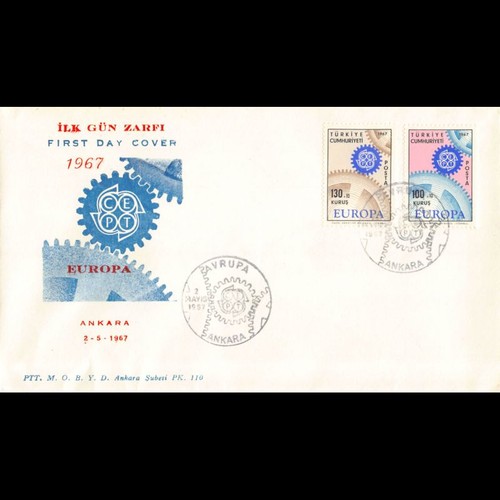 Türkei fdc europa - türkei, 1967