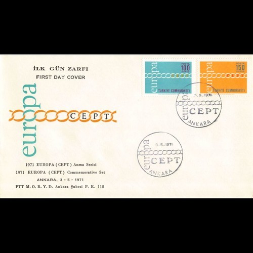 Türkei fdc europa 1971 - -,