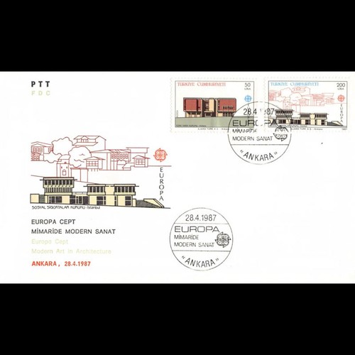 Türkei fdc europa 1987 - türkei,