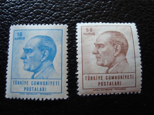 Türkei grüne briefmarke - -,