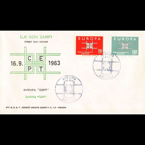Türkei fdc europa 1963 - türkei,