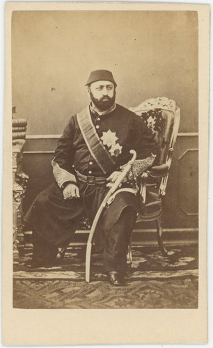Cdv 1865 der sultan des - um, 1865.