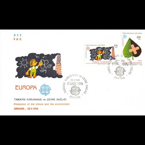 Türkei fdc europa 1986 - -,